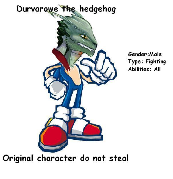 original character durvarowe the heddogeh