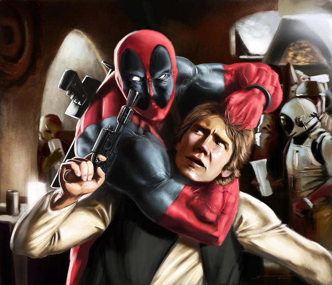 Han Solo Gets Deadpooled by Jonathan-Moore