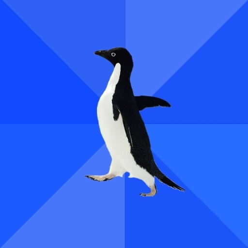Photo: Socially Awkward Penguin Photo: Socially Awkward Penguin