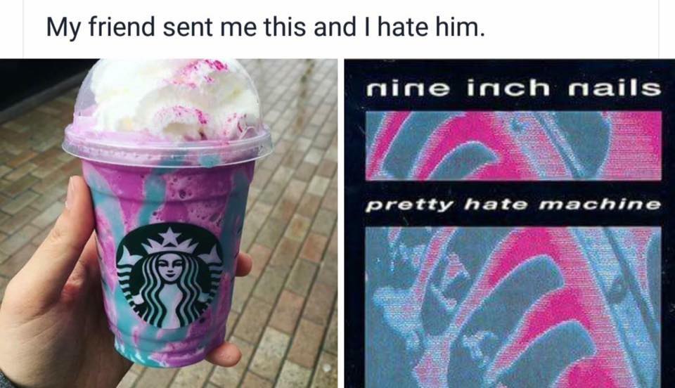 Nine Inch Nails Pretty Hate Machine | Starbucks' Unicorn ...