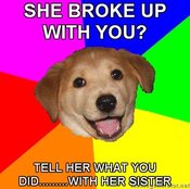 Advice-dog-she-broke-up-with-you-tell-her-what-you-didwith-her-sister